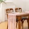 imageSocomi 10pcs Rose Gold Gauze Table Runner Chiffon Like Wedding Table Runner 120 inches Long Boho Rustic for Bridal Shower Decorations Baby ShowerBlush