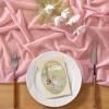 imageSocomi 10pcs Rose Gold Gauze Table Runner Chiffon Like Wedding Table Runner 120 inches Long Boho Rustic for Bridal Shower Decorations Baby ShowerDusty Rose