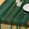 imageSocomi 10pcs Rose Gold Gauze Table Runner Chiffon Like Wedding Table Runner 120 inches Long Boho Rustic for Bridal Shower Decorations Baby ShowerEmerald Green