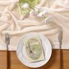 imageSocomi 10pcs Rose Gold Gauze Table Runner Chiffon Like Wedding Table Runner 120 inches Long Boho Rustic for Bridal Shower Decorations Baby ShowerIvory