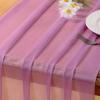 imageSocomi 10pcs Rose Gold Gauze Table Runner Chiffon Like Wedding Table Runner 120 inches Long Boho Rustic for Bridal Shower Decorations Baby ShowerPurple