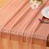 imageSocomi 10pcs Rose Gold Gauze Table Runner Chiffon Like Wedding Table Runner 120 inches Long Boho Rustic for Bridal Shower Decorations Baby ShowerRose Gold