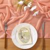 imageSocomi 10pcs Rose Gold Gauze Table Runner Chiffon Like Wedding Table Runner 120 inches Long Boho Rustic for Bridal Shower Decorations Baby ShowerRose Gold