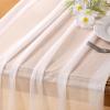 imageSocomi 10pcs Rose Gold Gauze Table Runner Chiffon Like Wedding Table Runner 120 inches Long Boho Rustic for Bridal Shower Decorations Baby ShowerWhite