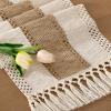 imageSocomi Boho Table Runner Macrame Fall Thanksgiving Farmhouse Woven Cotton Linen Rustic Coffee Table Runner with Tassels for Small Dresser Scarf Home Decor Dining Room 12x72 inch ChampagneBrown  Ivory