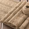 imageSocomi Boho Table Runner Macrame Fall Thanksgiving Farmhouse Woven Cotton Linen Rustic Coffee Table Runner with Tassels for Small Dresser Scarf Home Decor Dining Room 12x72 inch ChampagneBurlap Brown