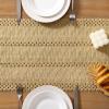 imageSocomi Boho Table Runner Macrame Fall Thanksgiving Farmhouse Woven Cotton Linen Rustic Coffee Table Runner with Tassels for Small Dresser Scarf Home Decor Dining Room 12x72 inch ChampagneChampagne