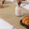 imageSocomi Burlap Table Runner Rustic Jute Boho Table Runner for Farmhouse Coffee Table Spring Wedding Baby Shower 2 Pack 12x48 inchesBurlap Brown