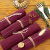imageSocomi Cloth Napkins Green Fall Thanksgiving Washable Reusable Bulk Linen Cotton Napkins Set of 4 17quotx17quot for Wedding Party Bridal Baby Shower Birthday Dining Table DecorationsBurgundy