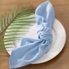 imageSocomi Cloth Napkins Green Fall Thanksgiving Washable Reusable Bulk Linen Cotton Napkins Set of 4 17quotx17quot for Wedding Party Bridal Baby Shower Birthday Dining Table DecorationsBlue