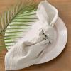 imageSocomi Cloth Napkins Green Fall Thanksgiving Washable Reusable Bulk Linen Cotton Napkins Set of 4 17quotx17quot for Wedding Party Bridal Baby Shower Birthday Dining Table DecorationsBeige