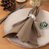 imageSocomi Cloth Napkins Green Fall Thanksgiving Washable Reusable Bulk Linen Cotton Napkins Set of 4 17quotx17quot for Wedding Party Bridal Baby Shower Birthday Dining Table DecorationsNude