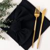 imageSocomi Cloth Napkins Green Fall Thanksgiving Washable Reusable Bulk Linen Cotton Napkins Set of 4 17quotx17quot for Wedding Party Bridal Baby Shower Birthday Dining Table DecorationsBlack