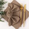 imageSocomi Cloth Napkins Green Fall Thanksgiving Washable Reusable Bulk Linen Cotton Napkins Set of 4 17quotx17quot for Wedding Party Bridal Baby Shower Birthday Dining Table DecorationsNude