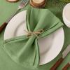 imageSocomi Cloth Napkins Green Fall Thanksgiving Washable Reusable Bulk Linen Cotton Napkins Set of 4 17quotx17quot for Wedding Party Bridal Baby Shower Birthday Dining Table DecorationsSage Green