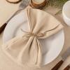 imageSocomi Cloth Napkins Green Fall Thanksgiving Washable Reusable Bulk Linen Cotton Napkins Set of 4 17quotx17quot for Wedding Party Bridal Baby Shower Birthday Dining Table DecorationsChampagne