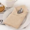 imageSocomi Cloth Napkins Green Fall Thanksgiving Washable Reusable Bulk Linen Cotton Napkins Set of 4 17quotx17quot for Wedding Party Bridal Baby Shower Birthday Dining Table DecorationsChampagne