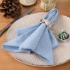 imageSocomi Cloth Napkins Green Fall Thanksgiving Washable Reusable Bulk Linen Cotton Napkins Set of 4 17quotx17quot for Wedding Party Bridal Baby Shower Birthday Dining Table DecorationsBlue