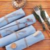 imageSocomi Cloth Napkins Green Fall Thanksgiving Washable Reusable Bulk Linen Cotton Napkins Set of 4 17quotx17quot for Wedding Party Bridal Baby Shower Birthday Dining Table DecorationsBlue