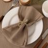 imageSocomi Cloth Napkins Green Fall Thanksgiving Washable Reusable Bulk Linen Cotton Napkins Set of 4 17quotx17quot for Wedding Party Bridal Baby Shower Birthday Dining Table DecorationsNude