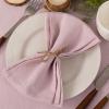 imageSocomi Cloth Napkins Green Fall Thanksgiving Washable Reusable Bulk Linen Cotton Napkins Set of 4 17quotx17quot for Wedding Party Bridal Baby Shower Birthday Dining Table DecorationsDusty Pink