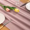 imageSocomi Emerald Green Chiffon Table Runner Fall Thanksgiving Boho Rustic 14ft 29x170 Inches Wedding Runner Sheer Romantic Bridal Shower DecorationsDusty Rose