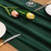 imageSocomi Emerald Green Chiffon Table Runner Fall Thanksgiving Boho Rustic 14ft 29x170 Inches Wedding Runner Sheer Romantic Bridal Shower DecorationsEmerald Green