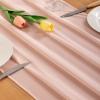 imageSocomi Emerald Green Chiffon Table Runner Fall Thanksgiving Boho Rustic 14ft 29x170 Inches Wedding Runner Sheer Romantic Bridal Shower DecorationsLight Peach