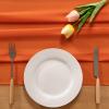 imageSocomi Emerald Green Chiffon Table Runner Fall Thanksgiving Boho Rustic 14ft 29x170 Inches Wedding Runner Sheer Romantic Bridal Shower DecorationsOrange
