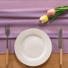imageSocomi Emerald Green Chiffon Table Runner Fall Thanksgiving Boho Rustic 14ft 29x170 Inches Wedding Runner Sheer Romantic Bridal Shower DecorationsPurple