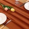 imageSocomi Emerald Green Chiffon Table Runner Fall Thanksgiving Boho Rustic 14ft 29x170 Inches Wedding Runner Sheer Romantic Bridal Shower DecorationsTerracotta