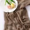 imageSocomi Fall Thanksgiving Table Runner Diamond Cheesecloth Gauze 120 Inch Rustic Boho Cheese Cloth Runner for Wedding Party Baby Bridal Shower Decoration Holiday Home DecorationsCoffee