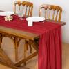 imageSocomi Fall Thanksgiving Table Runner Diamond Cheesecloth Gauze 120 Inch Rustic Boho Cheese Cloth Runner for Wedding Party Baby Bridal Shower Decoration Holiday Home DecorationsRed