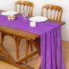 imageSocomi Fall Thanksgiving Table Runner Diamond Cheesecloth Gauze 120 Inch Rustic Boho Cheese Cloth Runner for Wedding Party Baby Bridal Shower Decoration Holiday Home DecorationsPurple