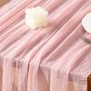 imageSocomi Fall Thanksgiving Table Runner Diamond Cheesecloth Gauze 120 Inch Rustic Boho Cheese Cloth Runner for Wedding Party Baby Bridal Shower Decoration Holiday Home DecorationsBlush Pink