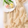 imageSocomi Fall Thanksgiving Table Runner Diamond Cheesecloth Gauze 120 Inch Rustic Boho Cheese Cloth Runner for Wedding Party Baby Bridal Shower Decoration Holiday Home DecorationsBeige