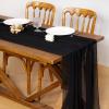 imageSocomi Fall Thanksgiving Table Runner Diamond Cheesecloth Gauze 120 Inch Rustic Boho Cheese Cloth Runner for Wedding Party Baby Bridal Shower Decoration Holiday Home DecorationsBlack