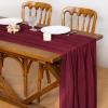 imageSocomi Fall Thanksgiving Table Runner Diamond Cheesecloth Gauze 120 Inch Rustic Boho Cheese Cloth Runner for Wedding Party Baby Bridal Shower Decoration Holiday Home DecorationsBurgundy