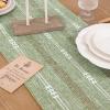 imageSocomi Farmhouse Table Runner 48 inches Macrame Woven Coffee Table Runner Cotton Rustic Fall ThanksgivingTable Runner with Tassels for Boho Home Decor Dining Living Room 13x48 inches NudeSage Green