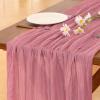 imageSocomi Ivory White Table Runner Spring Easter Cheesecloth Table Runner 170 inch Cheese Cloth 14FT Boho Rustic Gauze for Wedding Party Baby Shower DecorMauve
