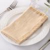 imageSocomi Linen Napkins Green Fall Thanksgiving Cloth Napkins Bulk Washable Cotton Napkins Set of 6 17quotx17quot for Wedding Party Bridal Baby Shower Birthday Table DecorationsChampagne