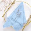imageSocomi Linen Napkins Green Fall Thanksgiving Cloth Napkins Bulk Washable Cotton Napkins Set of 6 17quotx17quot for Wedding Party Bridal Baby Shower Birthday Table DecorationsSky Blue