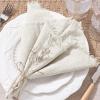 imageSocomi Linen Napkins Green Fall Thanksgiving Cloth Napkins Bulk Washable Cotton Napkins Set of 6 17quotx17quot for Wedding Party Bridal Baby Shower Birthday Table DecorationsBeige