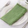 imageSocomi Linen Napkins Green Fall Thanksgiving Cloth Napkins Bulk Washable Cotton Napkins Set of 6 17quotx17quot for Wedding Party Bridal Baby Shower Birthday Table DecorationsSage Green