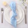 imageSocomi Linen Napkins Green Fall Thanksgiving Cloth Napkins Bulk Washable Cotton Napkins Set of 6 17quotx17quot for Wedding Party Bridal Baby Shower Birthday Table DecorationsSky Blue