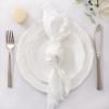 imageSocomi Linen Napkins Green Fall Thanksgiving Cloth Napkins Bulk Washable Cotton Napkins Set of 6 17quotx17quot for Wedding Party Bridal Baby Shower Birthday Table DecorationsIvory White