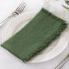 imageSocomi Linen Napkins Green Fall Thanksgiving Cloth Napkins Bulk Washable Cotton Napkins Set of 6 17quotx17quot for Wedding Party Bridal Baby Shower Birthday Table DecorationsOlive Green