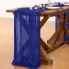 imageSocomi Nude Brown Cheesecloth Table Runner Fall Thanksgiving Boho Rustic Gauze 120 inch 10FT Cheese Cloth Runner for Wedding Party Baby Shower Birthday Home Decor Holiday DecorationsRoyal Blue