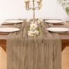 imageSocomi Nude Brown Cheesecloth Table Runner Fall Thanksgiving Boho Rustic Gauze 120 inch 10FT Cheese Cloth Runner for Wedding Party Baby Shower Birthday Home Decor Holiday DecorationsNude