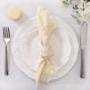 imageSocomi Set of 12 Linen Napkins Caramel Easter Spring Cloth Napkins Washable Fringe 17quotx17quot for Wedding Party Bridal Baby Shower Birthday Table DecorationsBeige